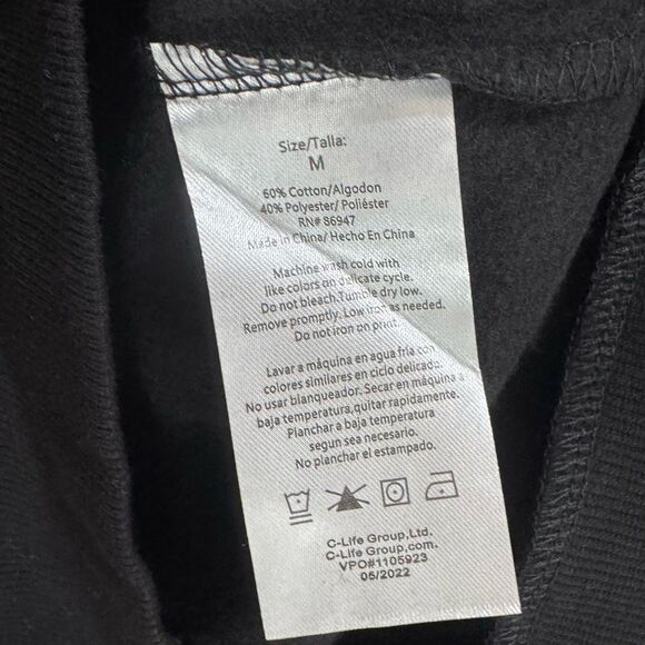 Marvel venom black hoodie sweatshirt size medium NWT - Picture 6 of 6